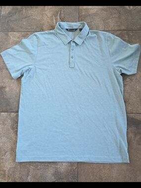 Travis Mathew Men’s XXL Light Green Heather Polo Shirt Pima Cotton Blend